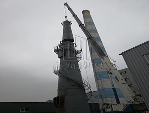 鋼煙囪內壁脫硫脫硝